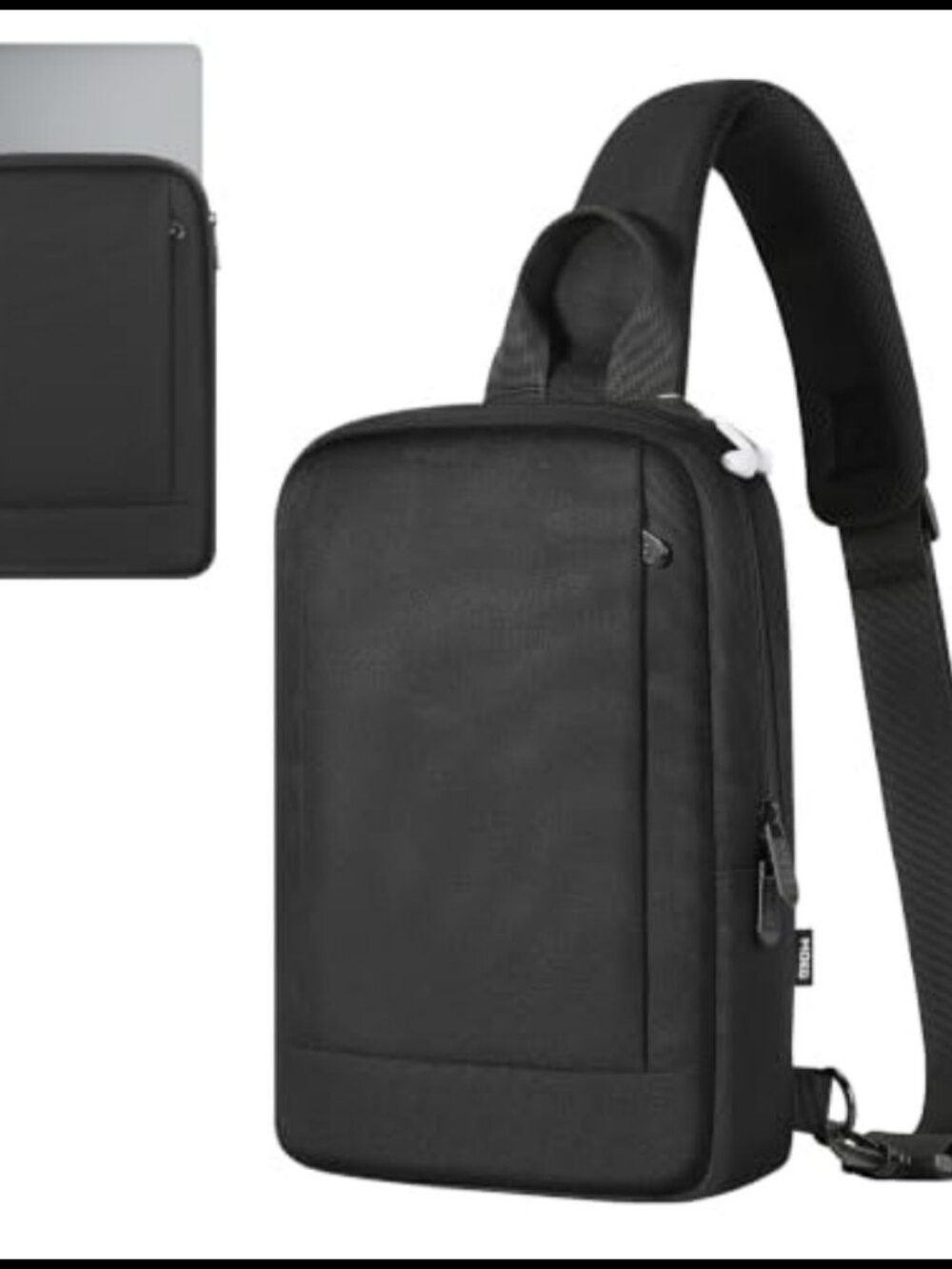 Laptop Sling Bag 13.3-14 Inch Polyester Shoulder Crossbody Case Multiple Pockets